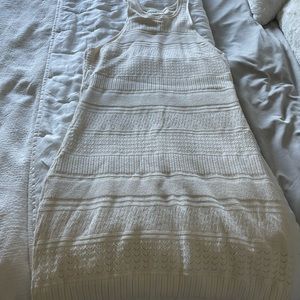 Abercrombie & Fitch knit cream midi dress. Never worn!!!! ⭐️